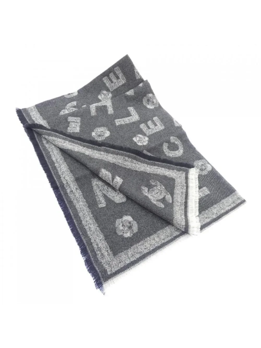 Chanel Stole Scarf Black